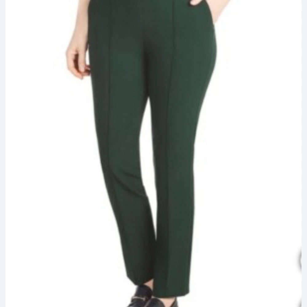 Hilary Radley Ladies' Pintuck Pull-On Pant, Green (Dark Emerald)